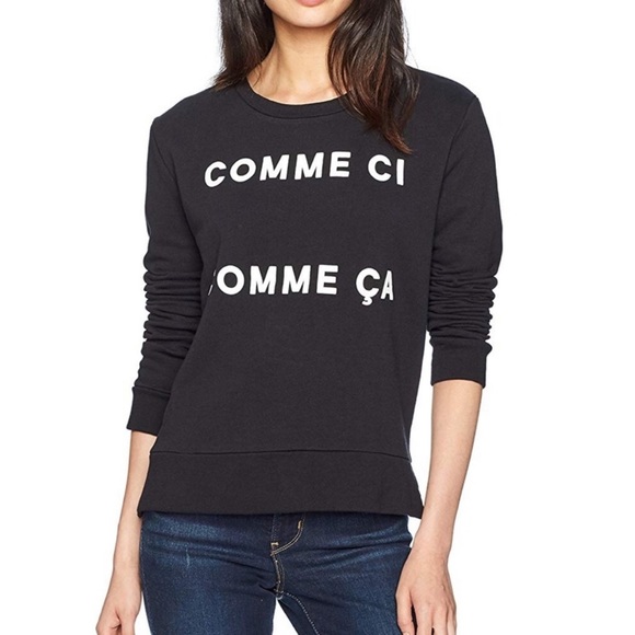 French Connection Tops - French Connection Comme Ci Comme Ça Sweatshirt